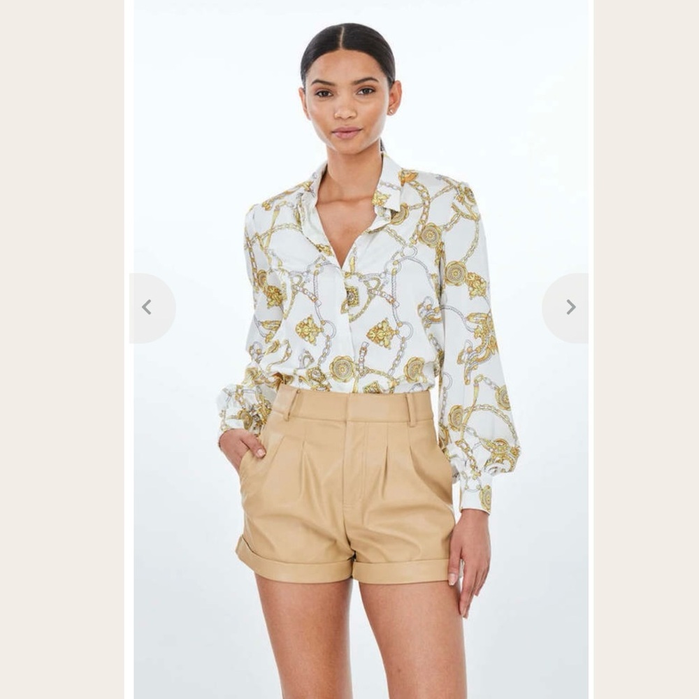 NWOT Generation Love Maxwell Chain Blouse Small